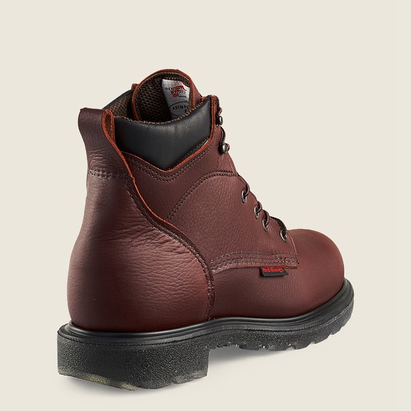 Work Støvler Herre - Red Wing Supersole® 2.0 - 6-Inch Waterproof Soft Toe - Bordeaux - UBWIAY-203